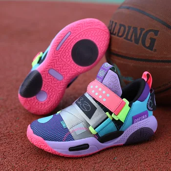 2022 Нова Мода благородна Баскетболни обувки, Детски Дишащи Обувки с висок берцем, Наградата на Марковите Огромни Маратонки, Баскетболни