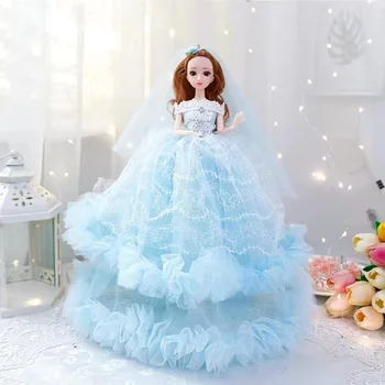 Сватбена Кукла Момиче Принцеса Набор От Супер Голяма Играчка Изискана Единичен Подарък Кутия Коледен Подарък