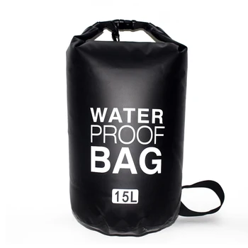 10Л 15Л Открит PVC Плувен Водоустойчив Суха Океански Пакет Чанта Чанта За Плуване, Рафтинг Непромокаеми Водоустойчива Чанта