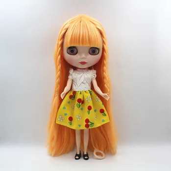 Безплатна доставка, промоция, RBL-464, направи си сам, гол кукла блайт tait, подарък за рожден ден за момиче, 4 цвята, кукла с големи очи, с красиви коса, сладка играчка