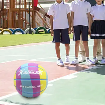 Нова Детска Баскетболна Высокоэластичная Износостойкая Дългогодишна Интерактивни Играчки Размер на 7 Детски Мини Баскетбол, за Тренировки