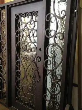 външни входни врати дизайн на външните метални врати със стъклен френски фасада doros