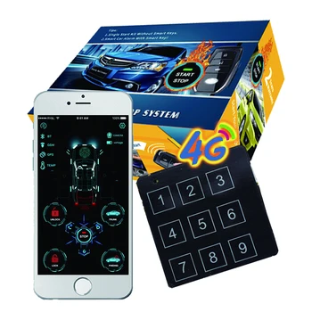 Универсален 12 В автомобил pke парола система бесключевого входа remot start control прозореца на колата с приложение за мобилен телефон