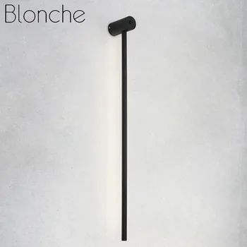 Blonche Модерен Стенен Лампа LED Монтиране на Стенни Минималистичен Стил, Осветление за Прикроватной нощни Шкафчета Хол Творчески Преминаване Черен Таван, осветителни Тела