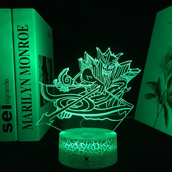 Аниме Фигурка Сусаноо 3D Led Лампа Сензорен екран Сензор за Цветна лека нощ на Хладно Декор на Детска Спални Светлината Подарък За Рожден Ден Акрилни Светлина