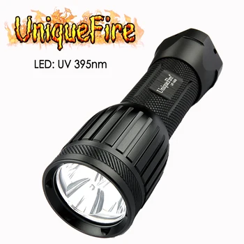 UniqueFire 1408 UV 395nm-400nm Акумулаторна Един Файл LED Фенерче Водоустойчива IP65 Лампа Факел За Проверка на Скорпион