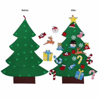 Направи си САМ Коледна Елха Детски Коледни Подаръци, Коледна Украса За Дома 2021 Коледен Подарък-Коледна Украса Вечерни Аксесоари