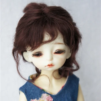 BJD керамична кукла перука Ob11 бебе Мохером нежна малката Принцеса Перука кукла на косата аксесоари за кукли