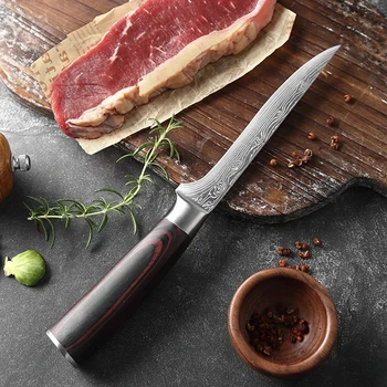 Нож за обезкостяване на месо от неръждаема Стомана, с Кухненски Нож за Рязане на месо, Нож за готвене, Нож за плодове и зеленчуци