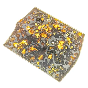 Висококачествен Кения проба маслиново метеорит Sericho натурален метеоритен материал голям раздел колекция