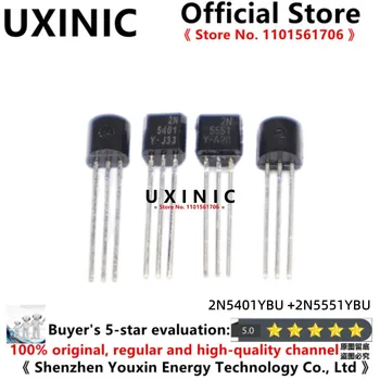 UXINIC 100% Нов Внос на Оригинални 2N5401YBU 2N5401 2N5551YBU 2N5551 TO-92 Ниска Триодный Транзистор