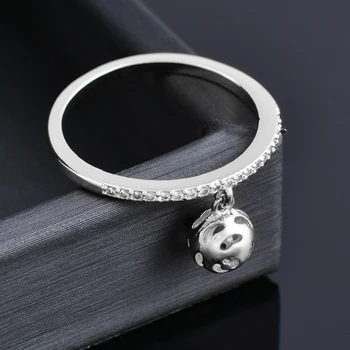 KIOOZOL куха топка висулка кристални пръстени за жени дама момичета 2021 нови модни бижута аксесоари ZD1 XS1
