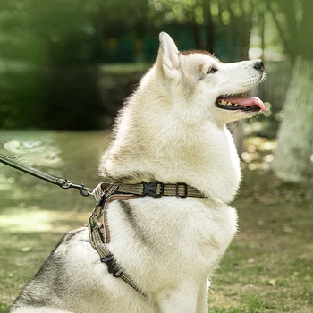 Гърдите колан тип жилетка с каишка за кучета, използвани за големите кучета и домашни любимци в Гърдите колан открит нашийник за кучета