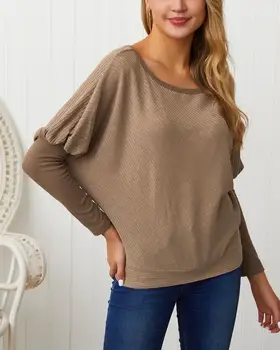 пуловер женски 2019, новост Пролетта/Есента/зимата, Модерен, Секси Пуловер с дълги ръкави 