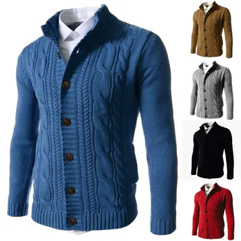 Нови есенно-зимни стоки, мъжка жилетка, Мъжки пуловер, Блузи, Мъжки дрехи, Вязаный пуловер, Мъжки [Ризи в комплекта не са включени]