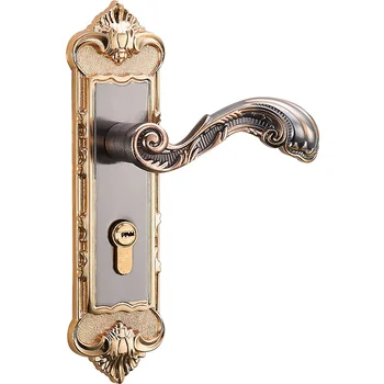 Европейският Ретро Ключ Вратата Лост Комплект Дъга Дръжки Набор от Замъци От Алуминиева Сплав с Капаче за Ключове Сигурна брава