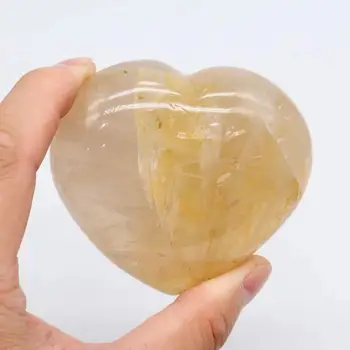 Сърцето на скъпоценен камък на народните художествени занаяти 1pc 170g-230g естествен кристален, за да се излекува