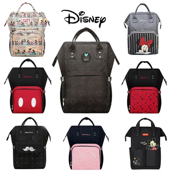 Disney Мики Детски USB Чанта за Памперси Раница, Чанта За Майките Пътна Голямата Голям Чанта за майката за Бебето Многофункционална Чанта за Детска Количка