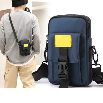 2022 Мъжки Нова Чанта На рамо, Модерен Пътнически Малка Чанта През Рамо За Мъже, Отличителни Чанти, Ежедневни Чанти-Месинджър, имат поясная Чанта За Телефон