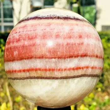 Природен родохрозитовый топка кварцов кристална топка минерално изцеление