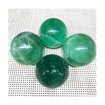 Естествен полиран зелен топчета, флуорит высек кристали, кристали и Лечебни Камъни За Продажба
