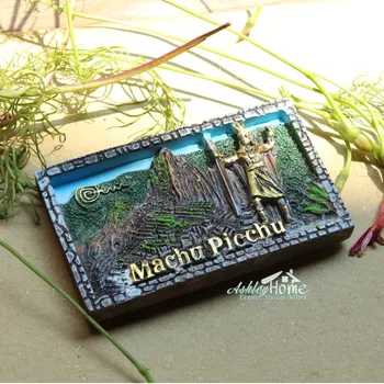Мачу Пикчу, Перу Туристически Туристически Сувенир Подарък 3D Смола Хладилник Магнит За Хладилник Стикер за Декорация на Дома