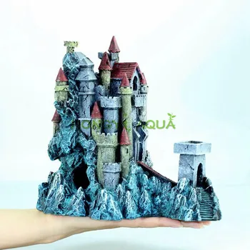 Аквариум озеленяване Аквариум за декорация на Творческа замъка на мечтите си къща смола украса на бижутериен Бутик