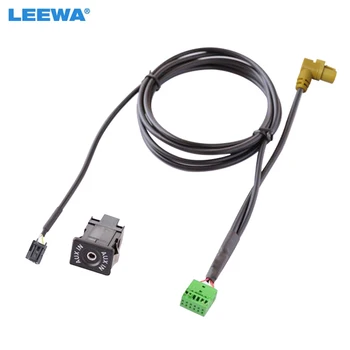 LEEWA Авто Радио USB AUX-In Кабел Конектор AUX Жак Адаптер За Audi MMI3G 3G + A6L/A4L/Q5/Q7/A5/S5/TT AUX Теглене на кабели #CA6815
