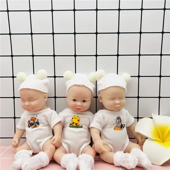 6 инча Момче и Момиче Preemie Reborn Baby Doll с Животни зодии Облекло цялото Тяло Силиконова Реалистична Мини Кукла Реборн