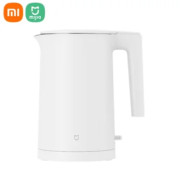 Xiaomi Чайник Електрически Кухненски Уреди, 1.7 л Кана с голям Капацитет на Хранително-вкусовата 304 Неръждаема Стомана С Автоматична Защита от прекъсване на