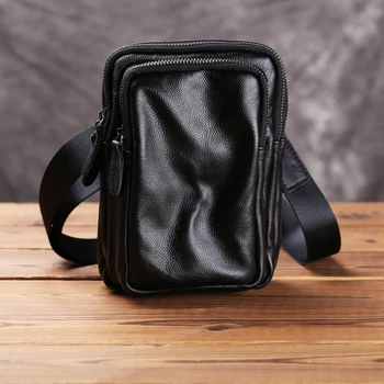 AETOO малка Кожена чанта, мъжка чанта-месинджър, мъжка чанта, чанта на рамото, мини чанта от телешка кожа, японски нов стил, лятна раница, модерен mobile