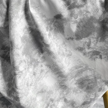 Боядисана Вълна Мастило Деним Холщовая Риза от плат В Китайски стил, Костюм Хан, Благородна Творческа Дизайнерски Дрехи, Кърпа