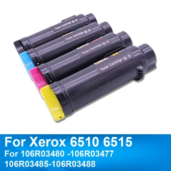 4 Цветен Тонер касета, Съвместима за Xerox Phaser 6510 WorkCentre 6515 V N DN DNI 106R03480-106R03477 106R03485-106R03488