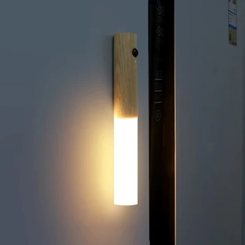 Интелигентен Индукционный Светило За Тялото, Проход, Коридор, монтиран на стената Лампа, Гардероб, Нощни Нощни осветителни Тела, USB Перезаряжаемое Led Осветление