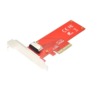 Cablecc EDSFF Кратък SSD NVMe Линия 1U ГЕНЕРАЛ-Z Хост-адаптер за PCI-E 4X E1.S Адаптер-носител
